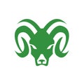 Bighorn Sheep Ram Head Front Icon