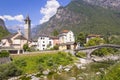Bignasco, Ticino, Switzerland. Royalty Free Stock Photo