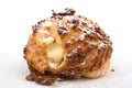 Bigne stuffed with pastry cream Royalty Free Stock Photo