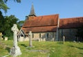 The Church of The Holy Cross, Bignor, Sussex, UK Royalty Free Stock Photo
