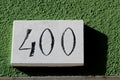 Bignumber 400 with green background