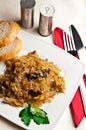 Bigos (Polish cuisine of cabbage food) Royalty Free Stock Photo
