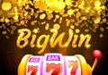 BigWin casino coin, cash machine play now. Vector Royalty Free Stock Photo