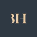 BIH abstract letter logo Royalty Free Stock Photo