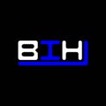 BIH letter logo creative design with vector graphic, BIH Royalty Free Stock Photo