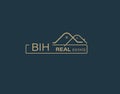 BIH Real Estate and Consultants Logo Design Vectors images. Luxury Real Estate Logo Design Royalty Free Stock Photo