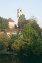 Bihac and Una river Royalty Free Stock Photo