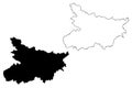 Bihar map vector