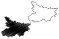 Bihar map vector