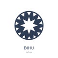 bihu icon. Trendy flat vector bihu icon on white background from
