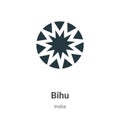 Bihu vector icon on white background. Flat vector bihu icon symbol sign from modern india collection for mobile concept and web Royalty Free Stock Photo