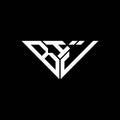 BIJ letter logo creative design with vector graphic,