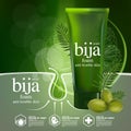 Bija Seed Natural Moisture Skin Care Cosmetic.