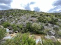 Bijela voda stream canyon or Bijela river karst canyon, Karin Gornji - Croatia