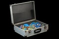 Bijouterie collection in briefcase Royalty Free Stock Photo