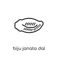 biju janata dal icon. Trendy modern flat linear vector biju jana