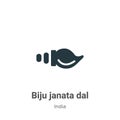 Biju janata dal vector icon on white background. Flat vector biju janata dal icon symbol sign from modern india collection for