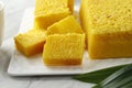 Bika Ambon, Honeycomb Cake with Yellow Color, Oleh Oleh from Medan Royalty Free Stock Photo