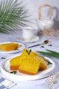 Bika Ambon, Indonesian honeycomb cake Royalty Free Stock Photo