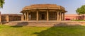 BIKANER, INDIA - Feb 22, 2020: A view of a theatre in the Lalgarh Palace gardens in Bikaner, Rajasthan, India