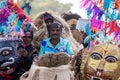 Young girls in traditional rajasthani dress in camel festival bikaner Royalty Free Stock Photo