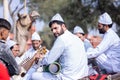 Portrait of kashmiri male in camel festival bikaner