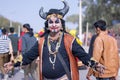 Male in character look at bikaner camel festival