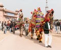 Portrait of Rajput male in traditional dress at Bikaner Camel Festival