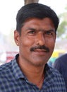 Portrait of indian man in small town of Bikaner