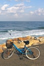 Bike on a beach Royalty Free Stock Photo