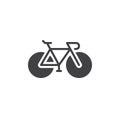 Bike, Bicycle icon vector, filled flat sign, solid pictogram isolated on white. Royalty Free Stock Photo