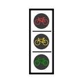 Bike bicycle icon vector traffic light. Stock vector illustration isolated on white background Royalty Free Stock Photo