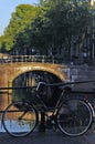 Bike on Bridge, Holland Royalty Free Stock Photo