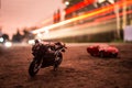 Bike and car toy photography