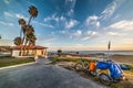 Bike cart by the sea in Malibu Royalty Free Stock Photo