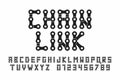 Bike chain font