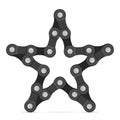 Bike chain star Royalty Free Stock Photo