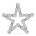 Bike chain star Royalty Free Stock Photo