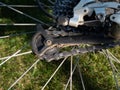 Bike chaining gear shift system used crankset