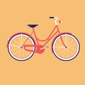 Bike for the city. Flat vector illustration