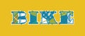Bike Concept Word Art Illustration