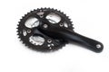 Bike crankset and chainring isolated Royalty Free Stock Photo