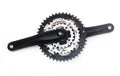 Bike crankset and chainring isolated Royalty Free Stock Photo