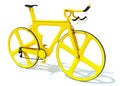 Bike 3D rendering bicycle on white background