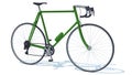 Bike 3D rendering bicycle on white background