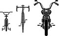 Bike Front Evolution Royalty Free Stock Photo