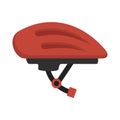 Bike helmet icon, flat style