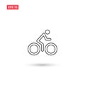 Bike icon vector design isolated 3