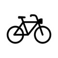 Bike icon vector design template basic RGB Royalty Free Stock Photo