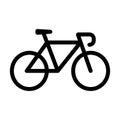 Bike icon vector design template basic RGB Royalty Free Stock Photo